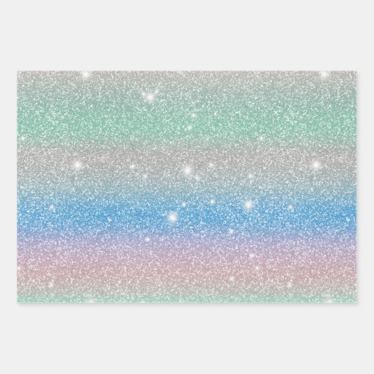 Glittery en Starry schattig cadeau 2 Inpakpapier Vel (Voorkant)