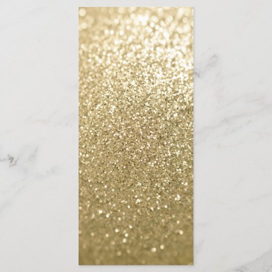 Glittery fancy elegant modern gouden streep menu (Achterkant)