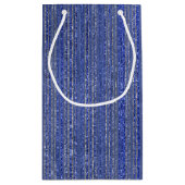 Glittery Gestreepte Gift Bag Klein Cadeauzakje (Achterkant)