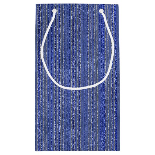 Glittery Gestreepte Gift Bag Klein Cadeauzakje (Achterkant)