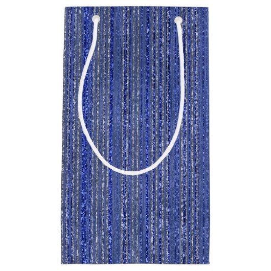 Glittery Gestreepte Gift Bag Klein Cadeauzakje (Voorkant)