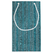 Glittery Gestreepte Gift Bag Klein Cadeauzakje (Achterkant)