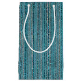 Glittery Gestreepte Gift Bag Klein Cadeauzakje (Voorkant)