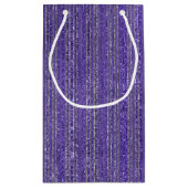 Glittery Gestreepte Gift Bag Klein Cadeauzakje (Achterkant)