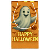 Glittery Ghost Halloween Klein Cadeauzakje (Achterkant)