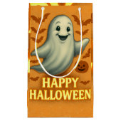 Glittery Ghost Halloween Klein Cadeauzakje (Voorkant)