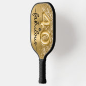 Glittery Gold 40 en Fabulous Pickleball Paddle (Links)