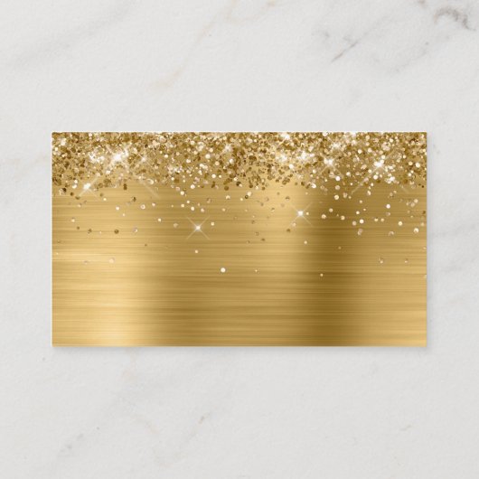 Glittery Gold 50e bruiloft Jubileum Plaatskaartje (Achterkant)