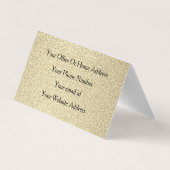 Glittery Gold Black Hair make up Modern Spa 2023 Visitekaartje (Achterkant)