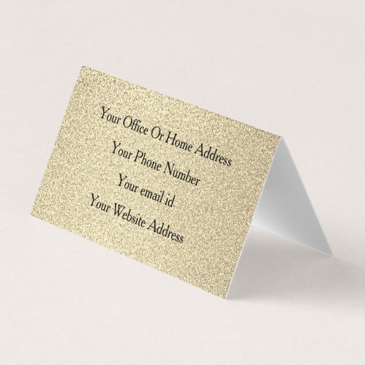 Glittery Gold Black Hair make up Modern Spa 2023 Visitekaartje (Achterkant)