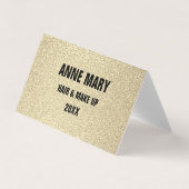 Glittery Gold Black Hair make up Modern Spa 2023 Visitekaartje (Voorkant)