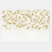 Glittery Gold Confetti Inpakpapier Vel (Voorkant)