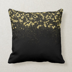 Glittery Gold Confetti Kussen