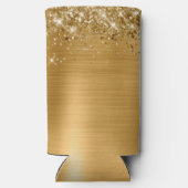 Glittery Gold Foil 21e verjaardag Seltzer Blikjeskoeler (Achterkant)