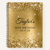 Glittery Gold Foil 30th Birthday Notitieboek (Voorkant)