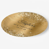 Glittery Gold Foil 40 & Fabulous Papieren Bordje (Gekanteld)