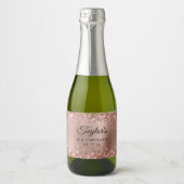 Glittery Gold Foil 40 & Fabulous Sparkling Wijnetiket (Voorkant)