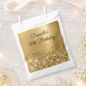 Glittery Gold Foil 50th Birthday Bedankzakje (Geknipt)