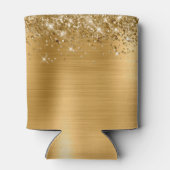 Glittery Gold Foil 50th Birthday Blikjeskoeler (Achterkant)