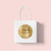 Glittery Gold Foil 50th Birthday Ronde Sticker