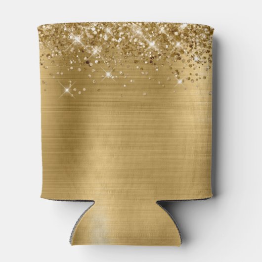 Glittery Gold Foil 60th Birthday Blikjeskoeler (Achterkant)