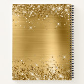 Glittery Gold Foil 80th Birthday Guest Notitieboek (Achterkant)