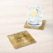 Glittery Gold Foil Afstuderen Kartonnen Onderzetters (Insitu)
