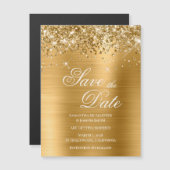 Glittery Gold Foil Bespaar op datum (Voorkant / Achterkant)