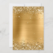 Glittery Gold Foil Birthday Celebration Kaart (Achterkant)