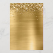 Glittery Gold Foil Cocktails Bar Menu (Achterkant)