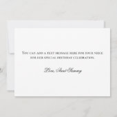 Glittery Gold Foil Fancy Happy Birthday Kaart (Achterkant)