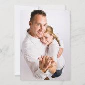 Glittery Gold Foil Foto slaat de datum op Kaart (Achterkant)