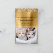 Glittery Gold Foil Foto voor de eerste kerst Feestdagen Kaart (Binnen)