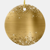 Glittery Gold Foil Graduation Keramisch Ornament (Achterkant)