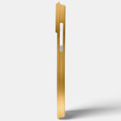 Glittery Gold Foil Modern Girly Signature Case-Mate iPhone Case (Achterkant / Links)