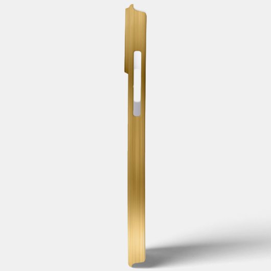 Glittery Gold Foil Modern Girly Signature Case-Mate iPhone Case (Achterkant / Links)