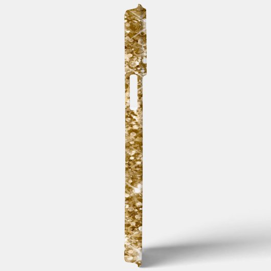 Glittery Gold Foil Modern Girly Signature Case-Mate iPhone Case (Achterkant / Rechts)