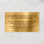 Glittery Gold Foil Online Store Visitekaartje (Achterkant)