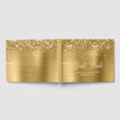 Glittery Gold Foil Wedding Gastenboek (Volledig)