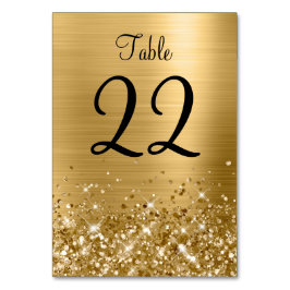 Glittery Gold Foil Wedding Kaart