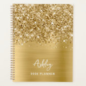 Glittery Gold Glam - Aangepast 2023 Planner (Voorkant)