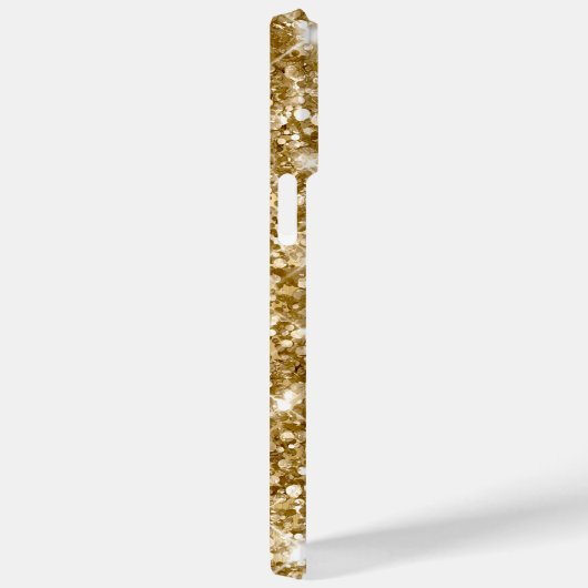 Glittery Gold Glam Modern Girly Handtekening Case-Mate iPhone Case (Achterkant / Rechts)