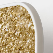 Glittery Gold Glam Name Pickleball Paddle (Links Detail)