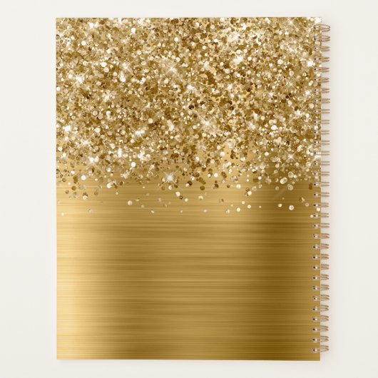 Glittery Gold Glam Planner (Achterkant)