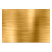 Glittery Gold Horizontale Naam Plaats Kaarten (Achterkant)
