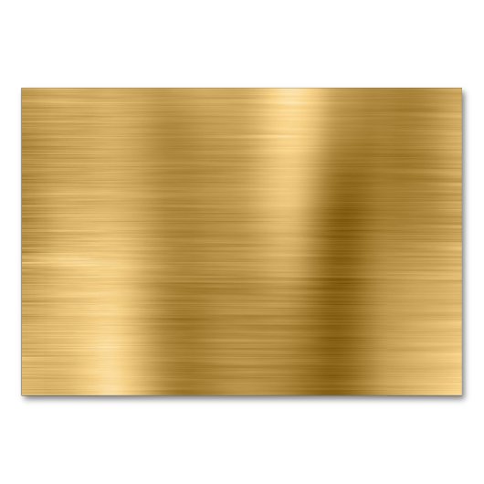 Glittery Gold Horizontale Naam Plaats Kaarten (Achterkant)