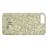 Glittery Gold iPhone 7 Plus Hoesje voor dames (Achterkant (Horizontaal))
