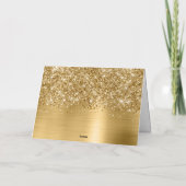 Glittery Gold Leopard Glam 50 and Fabulous Kaart (Achterkant)