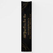 Glittery Gold Light-onderdelen toevoegen uw eigen  Spandoek (Verticaal)