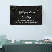 Glittery Gold Light Strings Voeg je eigen tekst to Spandoek (Beurs)
